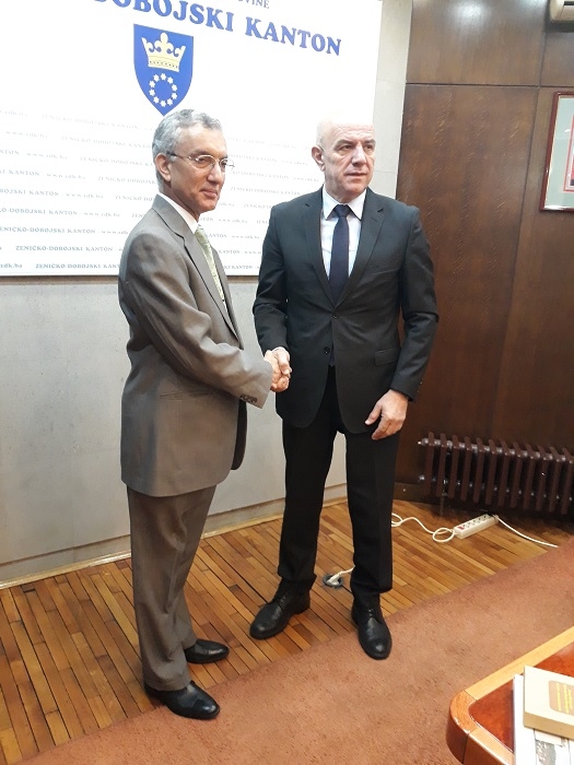 AMBASADOR INDIJE  POSJETIO ZENIČKO-DOBOJSKI KANTON
