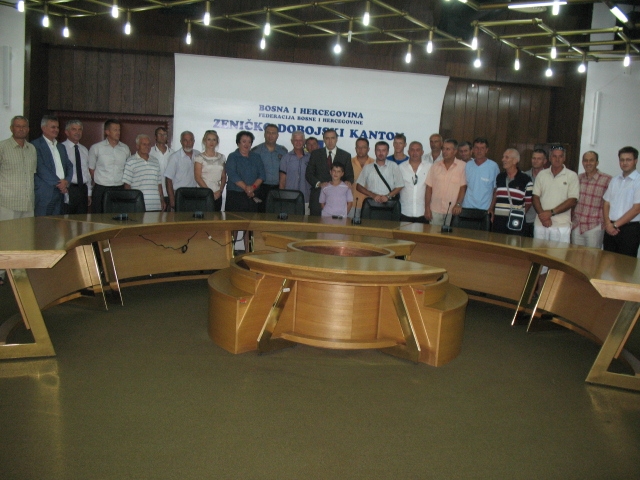 Učesnici Marša mira “Srebrenica 2012” na prijemu kod premijera Kantona