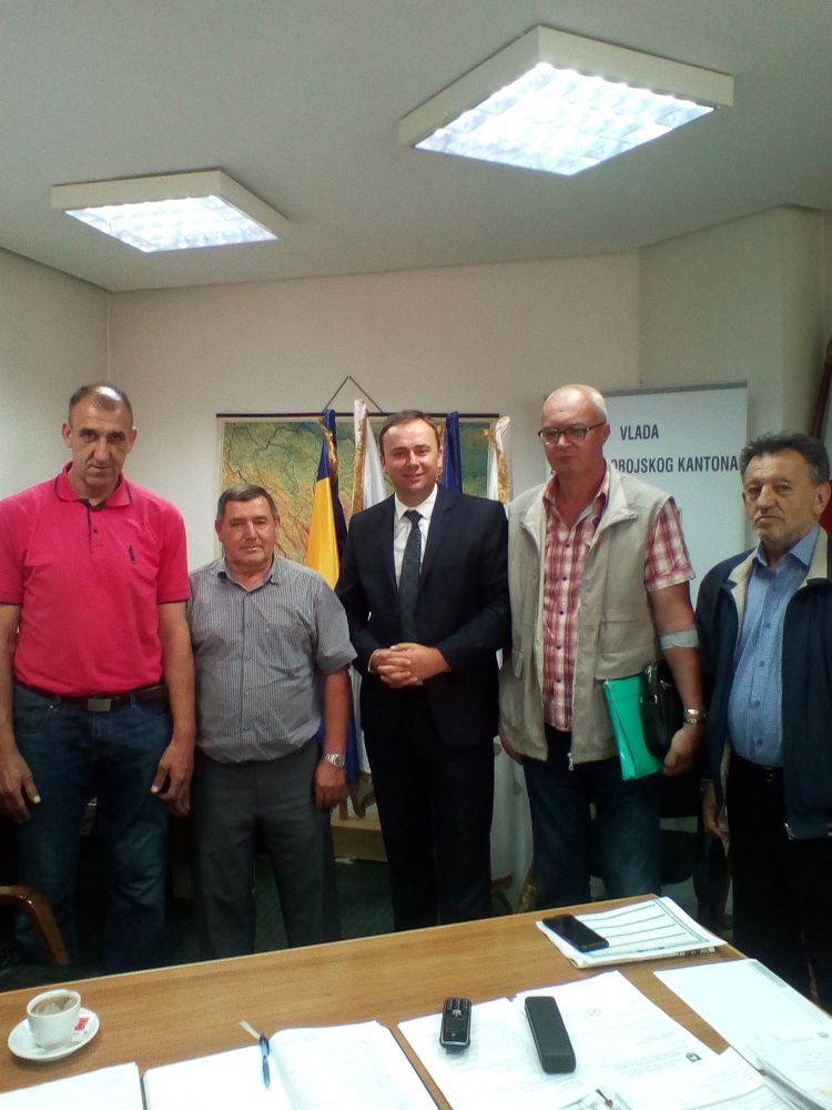 MINISTAR ČOLAKOVIĆ PRIMIO NOVOG KANTONALNOG PREDSJEDNIKA SAVEZA RVI ZDK SA ČLANOVIMA PREDSJEDNIŠTVA